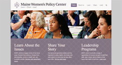 Desktop Screenshot of mainewomenspolicycenter.org