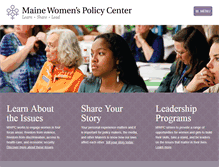 Tablet Screenshot of mainewomenspolicycenter.org